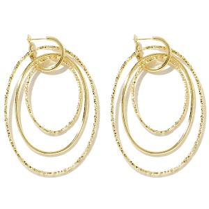 Sterling silver hoop earrings