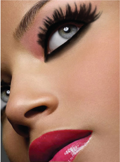 Make-up shades suited to a medium skin tone
