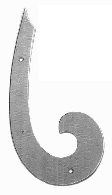 A French curve template