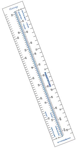A pattern making ruler