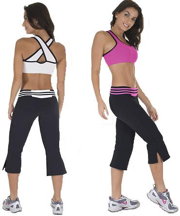 A simple scoop-neck workout top