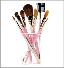 A make-up brush used for applying color