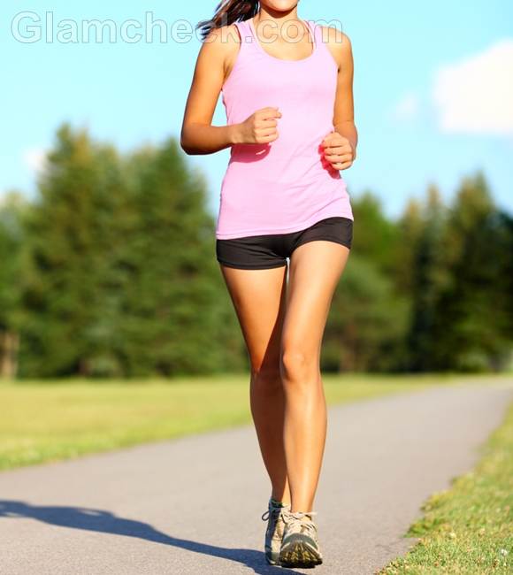 woman walking exercise