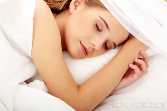 woman sleeping during periods