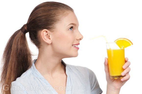 orange juice for hair