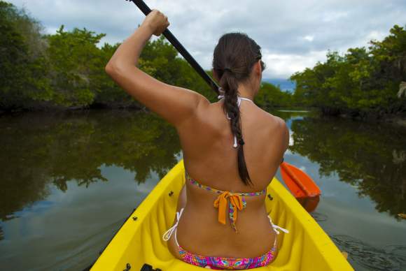 Summer workouts kayaking